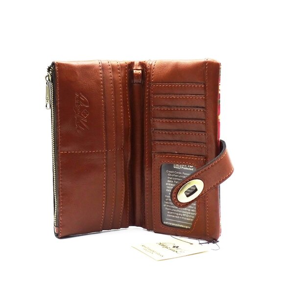 PATRICIA NASH Annesley French Hydrangeas Floral Print Wallet - Picture 7 of 9